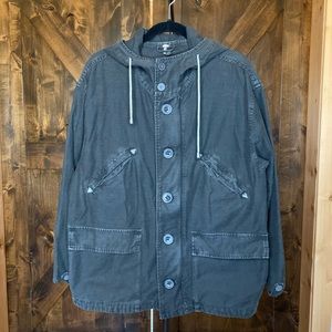 Free People cotton oversized jacket size XS